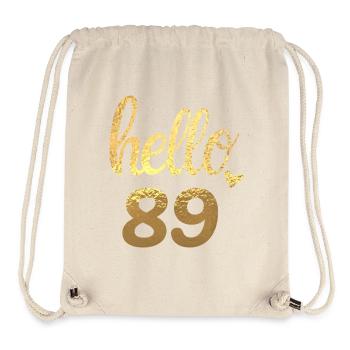 Hallo 89 gold - Stanley/Stella recycelter Gym Bag - Naturweiß - Vorne