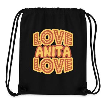 Anita as a given name - Stanley/Stella Recycled Gym Bag - black - Front