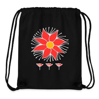 Blüte Fantasie - Stanley/Stella recycelter Gym Bag - Schwarz - Vorne
