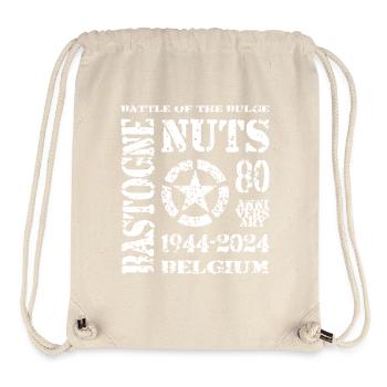 AVM Bastogne NUTS 80th Anniversary 1944 2024 Weiß - Stanley/Stella recycelter Gym Bag - Naturweiß - Vorne