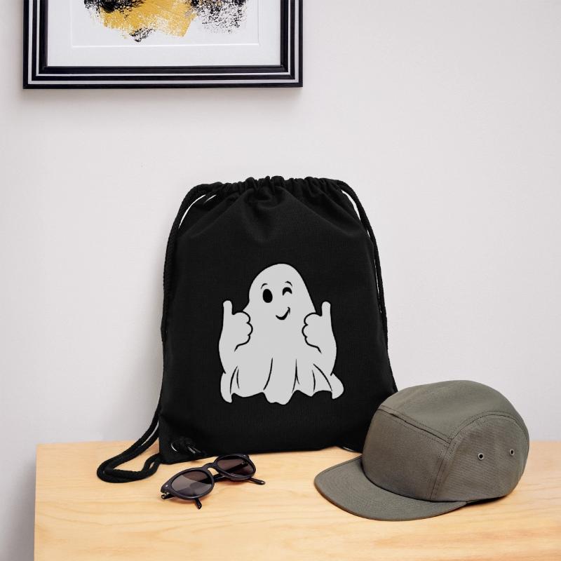 Winking ghost Stanley/Stella Recycled Gym Bag