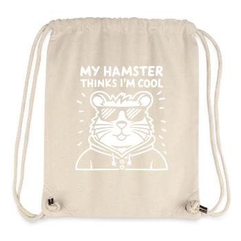 Drôle de dicton pour les amis hamsters - Sac à cordon recyclé Stanley/Stella - blanc naturel - Devant