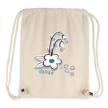 Danke - Stanley/Stella recycelter Gym Bag - Naturweiß - Vorne