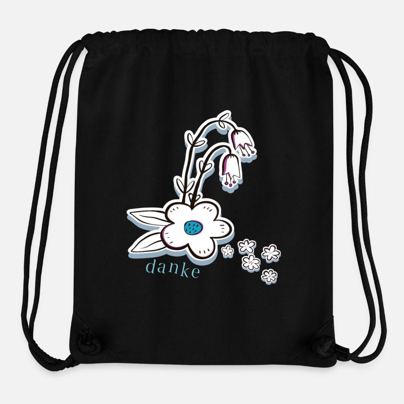 Danke - Stanley/Stella recycelter Gym Bag - Schwarz