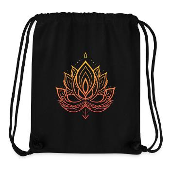 Lotus Flower - Stanley/Stella Recycled Gym Bag - black - Front