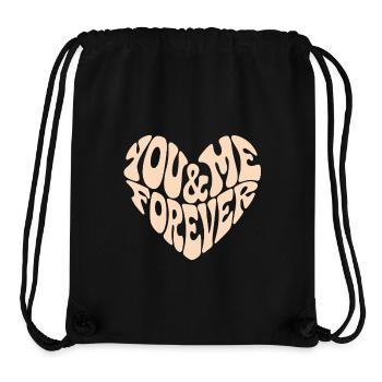 You & Me Forever | Romantisches Partner-Statement - Stanley/Stella recycelter Gym Bag - Schwarz - Vorne