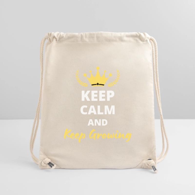 Keep Calm And Keep Growing Stanley/Stella Recycled Gym Bag