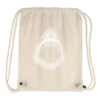 Great white shark - Stanley/Stella Recycled Gym Bag - natural - Front