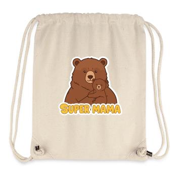 Super Mama Bär - Stanley/Stella recycelter Gym Bag - Naturweiß - Vorne