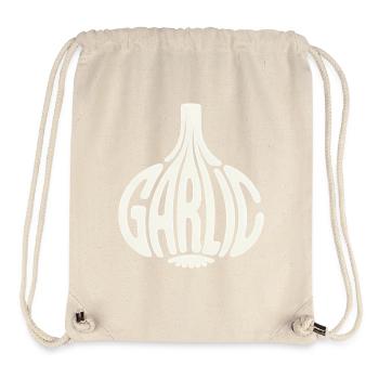 Knoblauch - Cool Vegetable Logo - Stanley/Stella recycelter Gym Bag - Naturweiß - Vorne