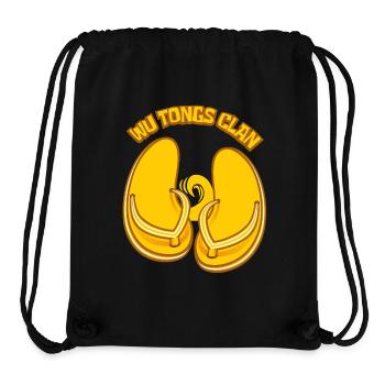 Der Flip-Flop-Clan - Stanley/Stella recycelter Gym Bag - Schwarz - Vorne