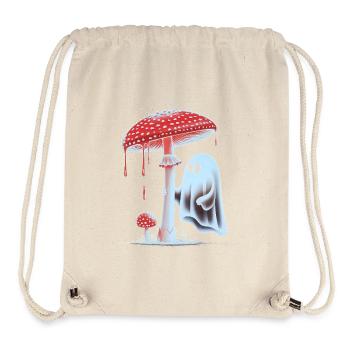Spooky Ghost with Bloody Red Mushroom - Stanley/Stella Recycled Gym Bag - natural - Front