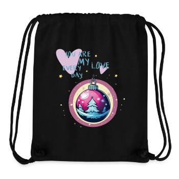 Weihnachtskugel Liebe  - Stanley/Stella recycelter Gym Bag - Schwarz - Vorne