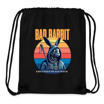 Bad Rabbit - Stanley/Stella recycelter Gym Bag - Schwarz - Vorne