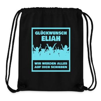 Elijah - Stanley/Stella Recycled Gym Bag - black - Front