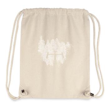 Silhouette bike in the forest - Stanley/Stella Recycled Gym Bag - natural - Front