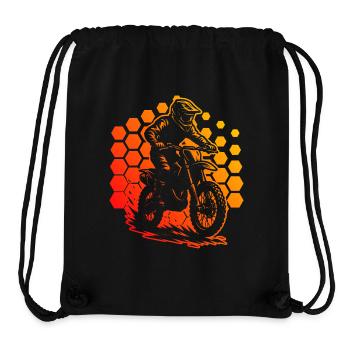 Compact motocross design for motocross - Stanley/Stella Recycled Gym Bag - black - Front