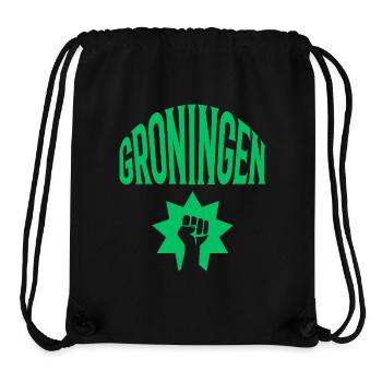 Groningen - Stanley/Stella recycelter Gym Bag - Schwarz - Vorne