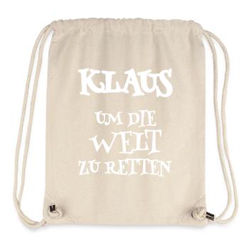 Retter Klaus - Stanley/Stella recycelter Gym Bag - Naturweiß - Vorne
