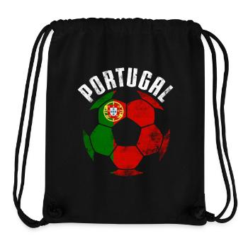 Portugal Fußball - Portugal Soccer - Stanley/Stella Recycled Gym Bag - black - Front