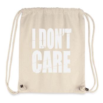 Je me fiche des lettrages grunge - Sac à cordon recyclé Stanley/Stella - blanc naturel - Devant