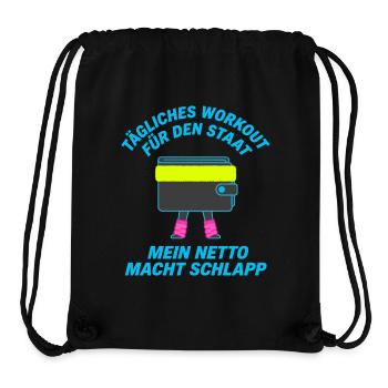 Daily workout for the state - Stanley/Stella Recycled Gym Bag - black - Front