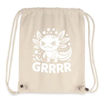 Grump Axolotl - Stanley/Stella recycelter Gym Bag - Naturweiß - Vorne