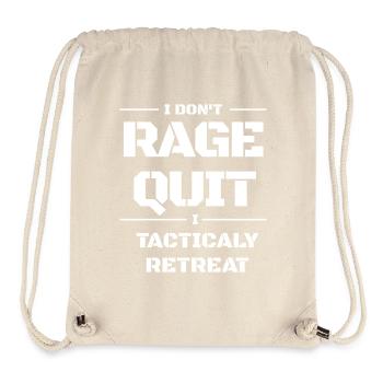Strategic Retreat: No Ragequit - Stanley/Stella Recycled Gym Bag - natural - Front