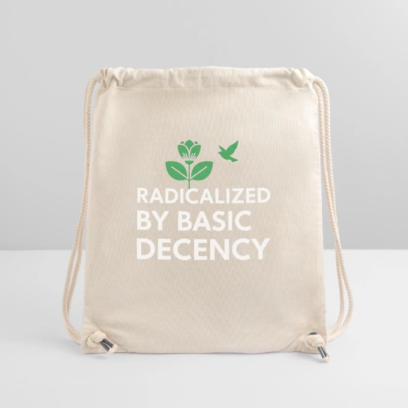 Radicalized By Basic Decency Statement shirt decal Stanley/Stella Recycled Gym Bag