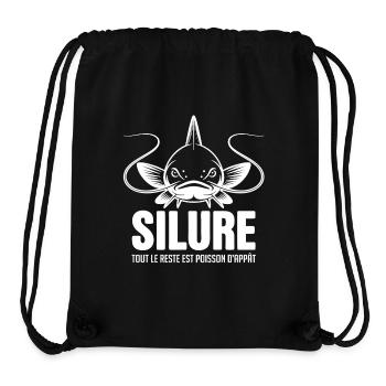 Pêche au silure tout le reste est poisson d'appât - Sac à cordon recyclé Stanley/Stella - noir - Devant