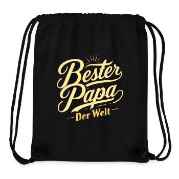 Bester Papa - Stanley/Stella recycelter Gym Bag - Schwarz - Vorne