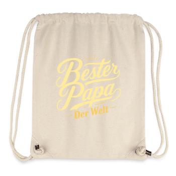 Bester Papa - Stanley/Stella recycelter Gym Bag - Naturweiß - Vorne