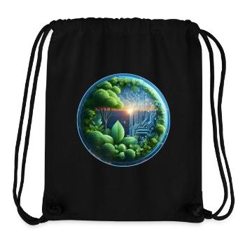 Sustainable Bio-Tech Fusion Cycle - Stanley/Stella Recycled Gym Bag - black - Front