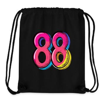 88 Number Comic - Stanley/Stella Recycled Gym Bag - black - Front