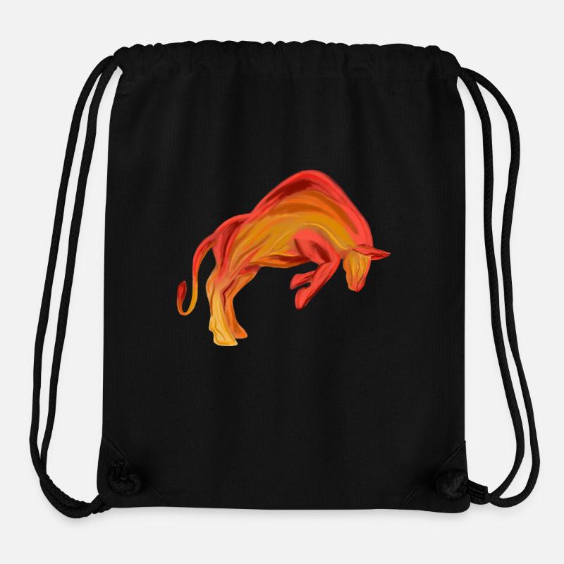 Stier - Stanley/Stella recycelter Gym Bag - Schwarz