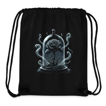 Gotische Schwarze Rose Dark Fantasy - Stanley/Stella recycelter Gym Bag - Schwarz - Vorne