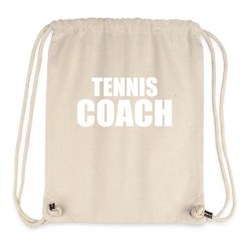 Tennis coach - Sac à cordon recyclé Stanley/Stella - blanc naturel - Devant