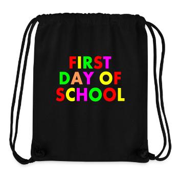 First day of school - Stanley/Stella Recycled Gym Bag - black - Front