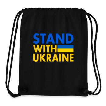stand with ukraine - Stanley/Stella Recycled Gym Bag - black - Front