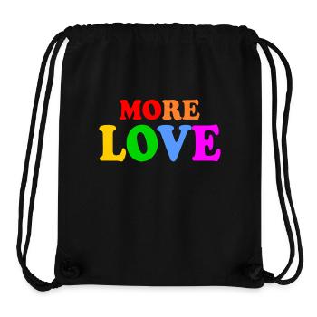 More love - Stanley/Stella Recycled Gym Bag - black - Front