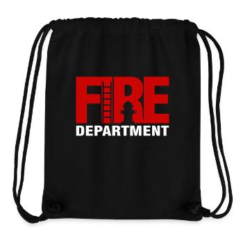 fire department ladder - Feuerwehr Leiter - Stanley/Stella recycelter Gym Bag - Schwarz - Vorne