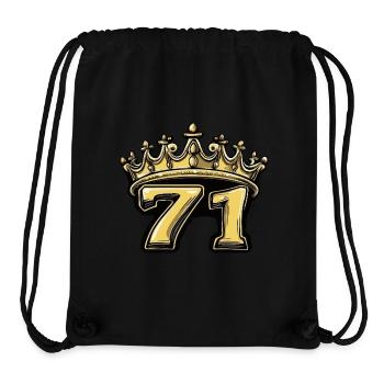 71 Zahl Krone - Stanley/Stella recycelter Gym Bag - Schwarz - Vorne