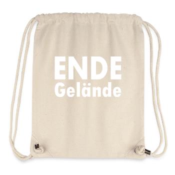 Ende gelände - Stanley/Stella recycelter Gym Bag - Naturweiß - Vorne