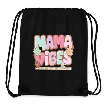 Mama Vibes: Glanz & Liebe - Stanley/Stella recycelter Gym Bag - Schwarz - Vorne