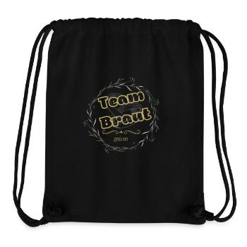 Team Braut - Stanley/Stella recycelter Gym Bag - Schwarz - Vorne