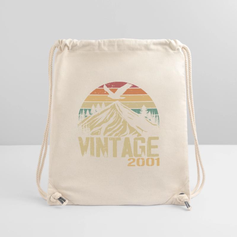 Jahrgang 2001 Retro 2001 Jubiläumsgeschenk Stanley/Stella recycelter Gym Bag