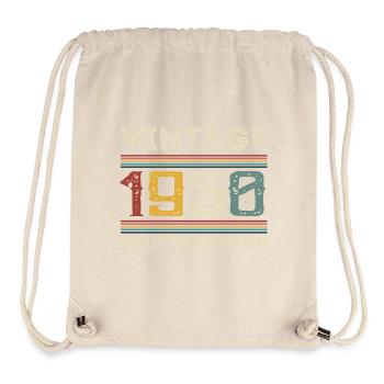 Vintage 1950s Vintage Retro Birthday Gift - Stanley/Stella Recycled Gym Bag - natural - Front