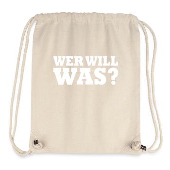 Wer will was - Stanley/Stella recycelter Gym Bag - Naturweiß - Vorne