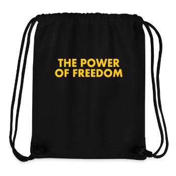 The power of freedom - Stanley/Stella Recycled Gym Bag - black - Front