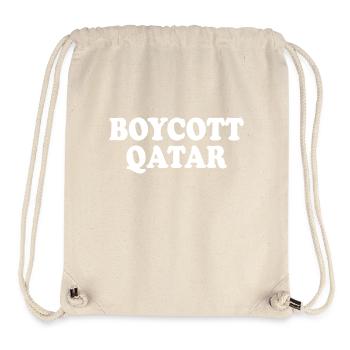 Boycott qatar - Stanley/Stella Recycled Gym Bag - natural - Front